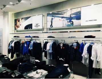 clothes in a boutique 